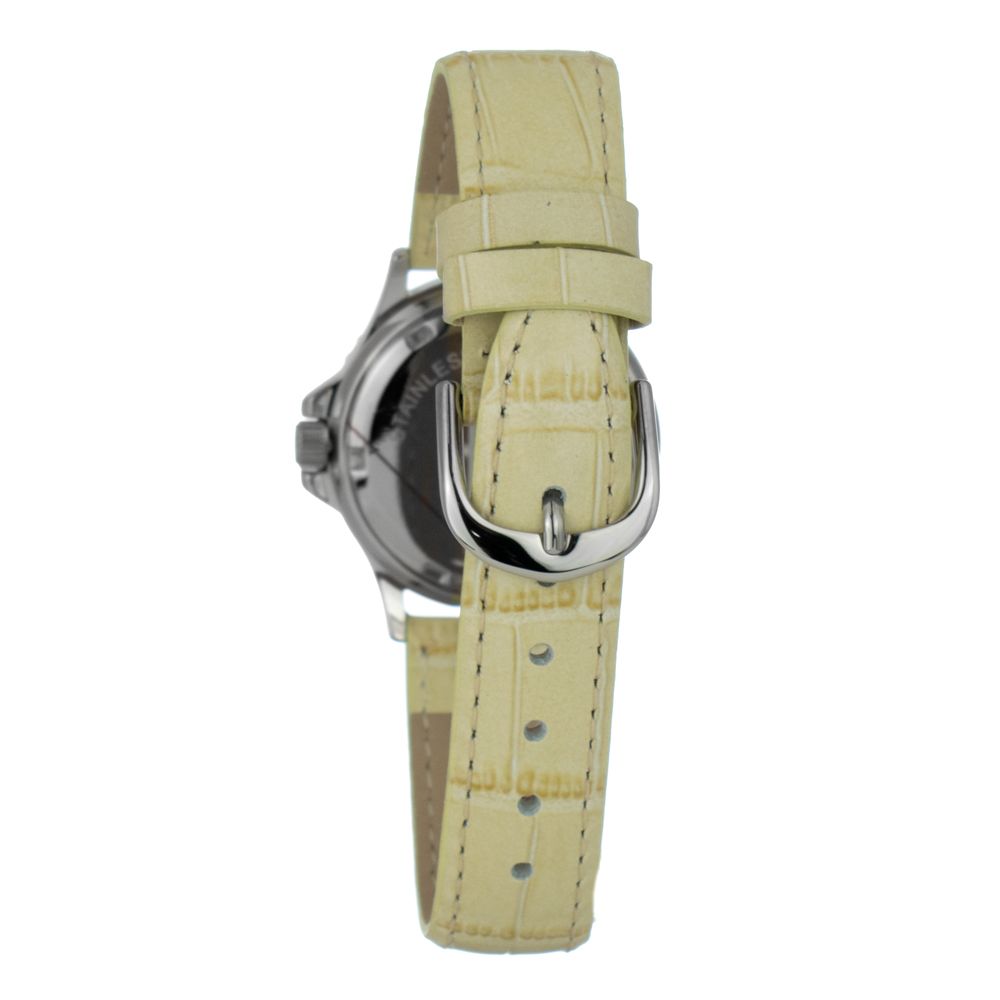 Orologio elegante JUSTINA in pelle beige