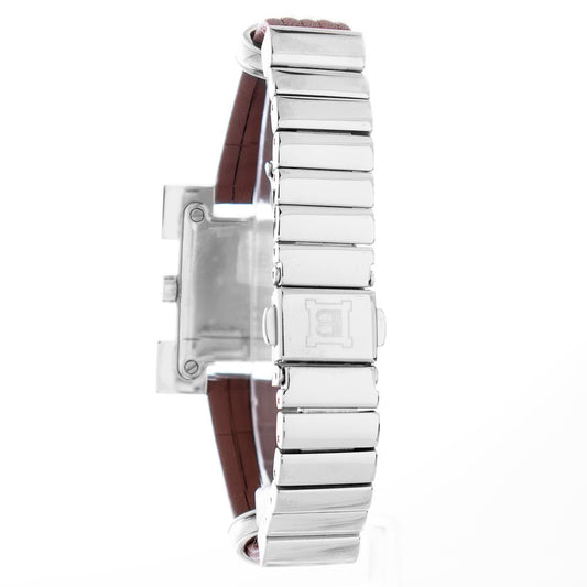 Orologio elegante con fodera in pelle marrone Laura Biagiotti