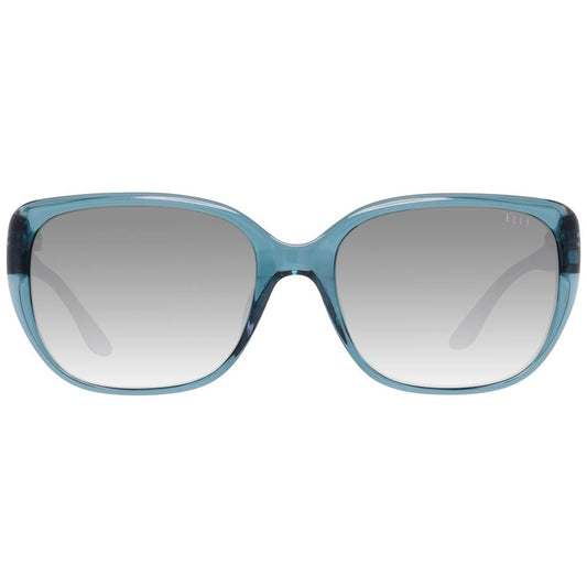Occhiali da sole in plastica blu ELLE