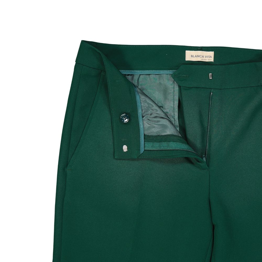 Pantaloni casual in elastan bicolore BLANCA VITA