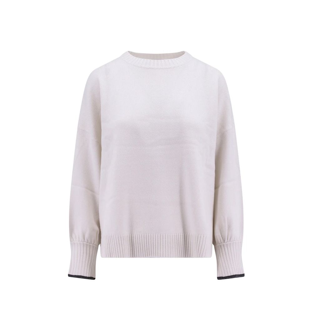 Brunello Cucinelli Maglione in cashmere bianco