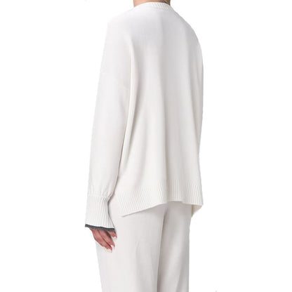 Brunello Cucinelli Maglione in cashmere bianco
