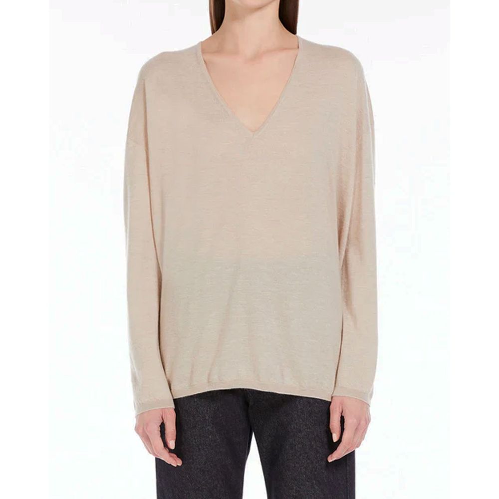 Maglione in cashmere beige Max Mara