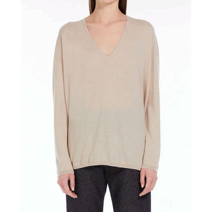 Maglione in cashmere beige Max Mara