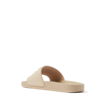 Ciabatte in gomma beige Palm Angels