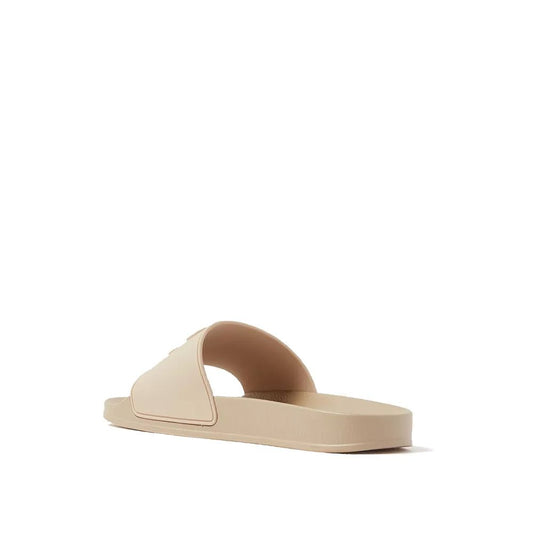 Ciabatte in gomma beige Palm Angels