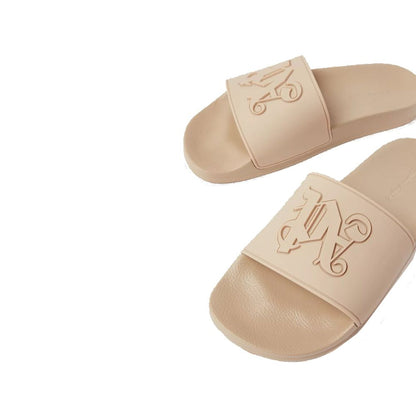 Ciabatte in gomma beige Palm Angels