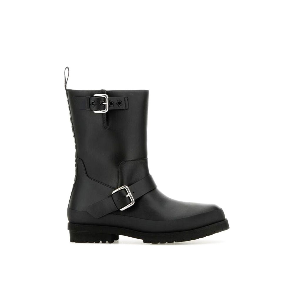 Stivali stringati in poliestere nero Stella McCartney