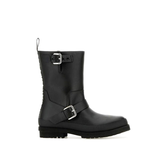Stivali stringati in poliestere nero Stella McCartney