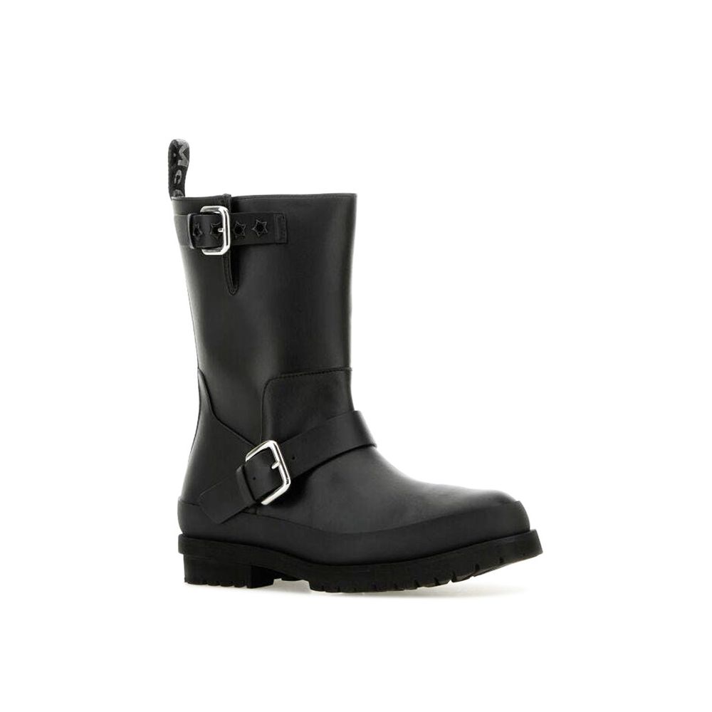 Stivali stringati in poliestere nero Stella McCartney