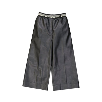 Pantaloni in pelle nera Stella McCartney