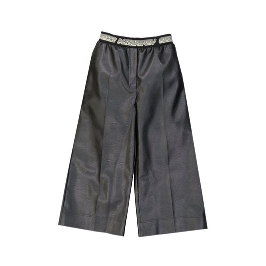 Pantaloni in pelle nera Stella McCartney