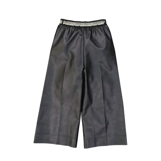 Pantaloni in pelle nera Stella McCartney