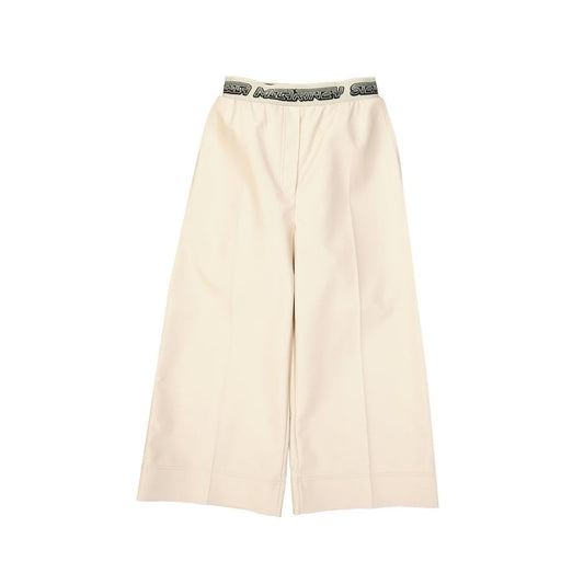 Pantaloni corti in viscosa beige Stella McCartney