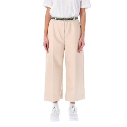 Pantaloni corti in viscosa beige Stella McCartney