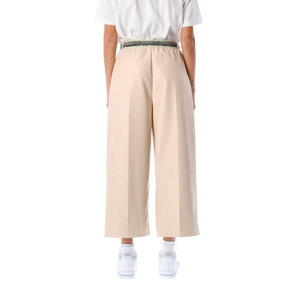 Pantaloni corti in viscosa beige Stella McCartney