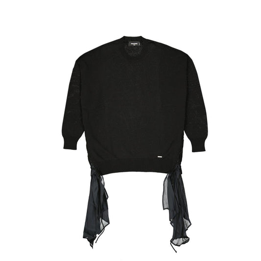 Felpa in cotone nero Dsquared²