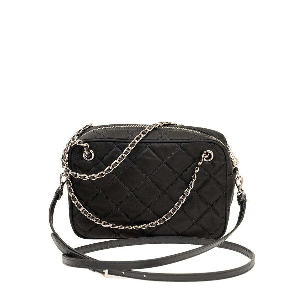 Borsa a tracolla Prada in nylon nero