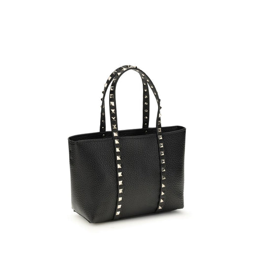 Borsa a tracolla Valentino Garavani Bos Taurus in pelle di vitello nera