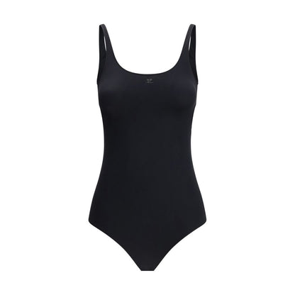 Costume intero Courrèges in elastan nero