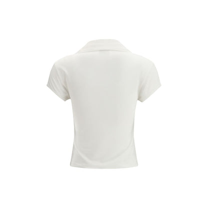 Polo Courrèges in cotone bianco