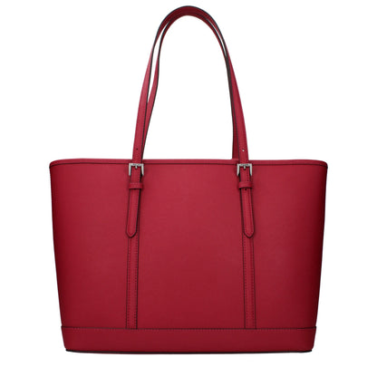Michael Kors Red Leather Shoulder Bag