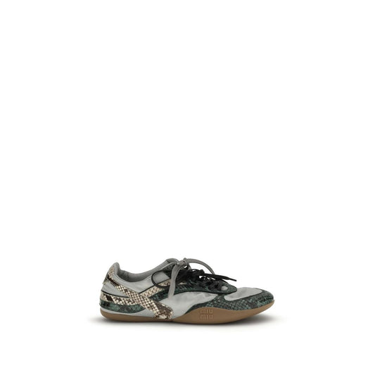 Sneakers sportive in gomma grigia Miu Miu