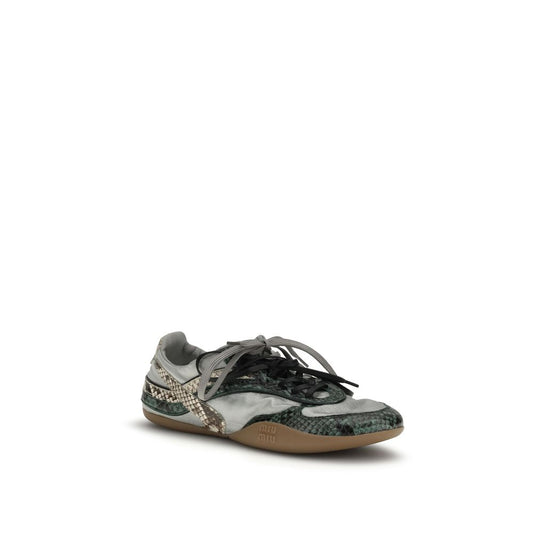 Sneakers sportive in gomma grigia Miu Miu