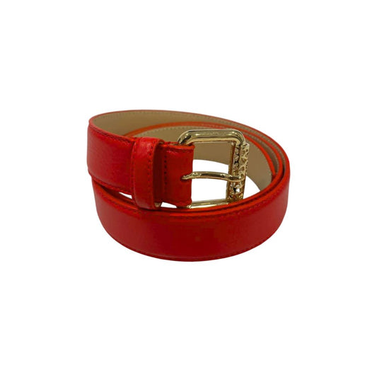 Cintura donna in pelle rossa Borbonese