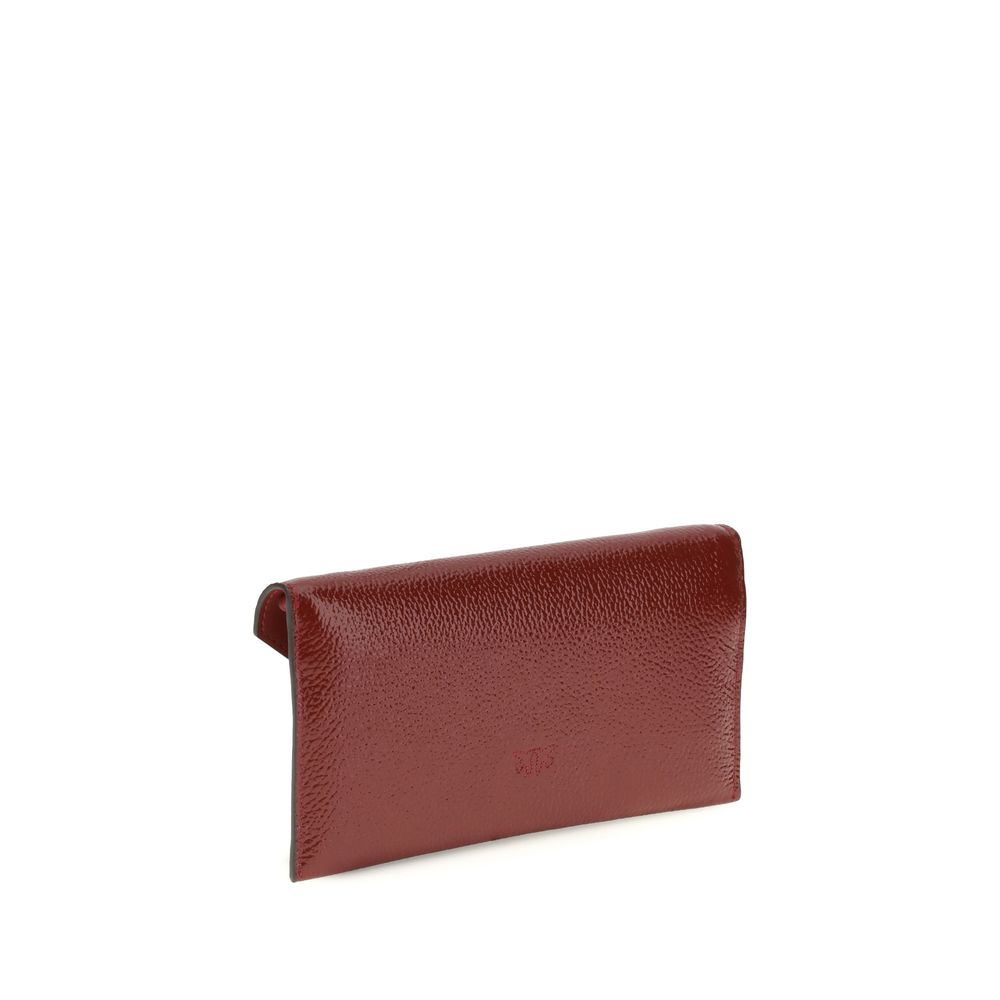 Borsa a mano PINKO Bos Taurus in pelle di vitello bordeaux