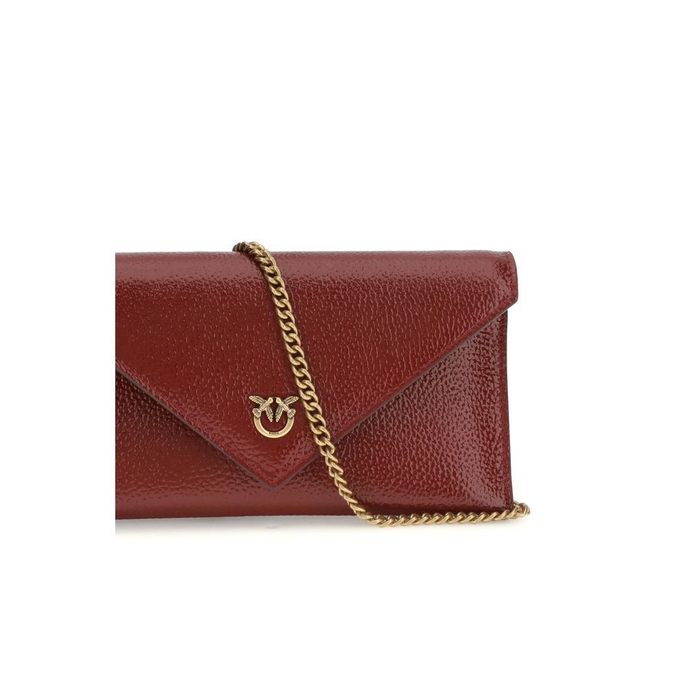 Borsa a mano PINKO Bos Taurus in pelle di vitello bordeaux