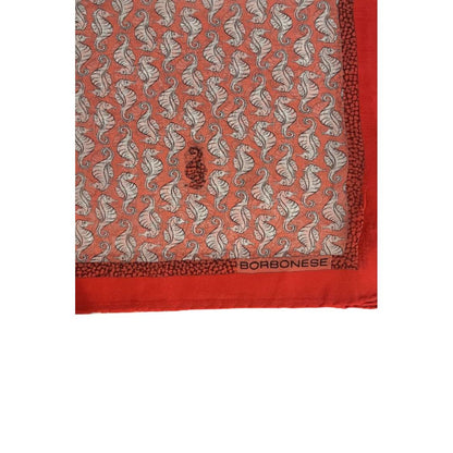 Sciarpa da donna in seta rossa Borbonese
