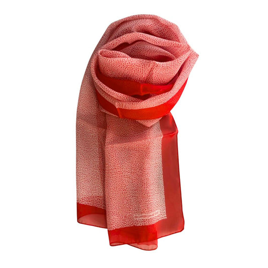 Sciarpa da donna in seta rossa Borbonese