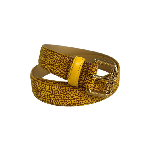 Cintura da donna in pelle gialla Borbonese