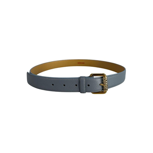 Cintura da donna in pelle blu Borbonese