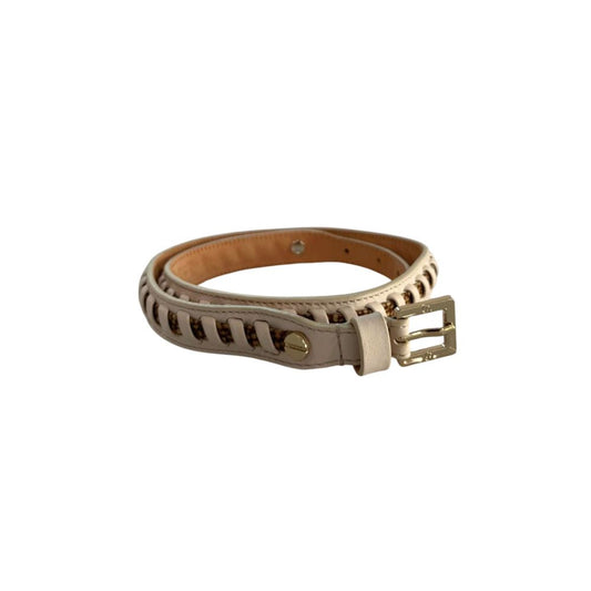 Cintura da donna in pelle bianca Borbonese