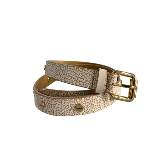 Cintura donna in polivinile beige Borbonese