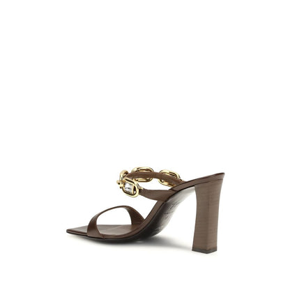 Giuseppe Zanotti Sandali Bos Taurus in pelle di vitello marrone