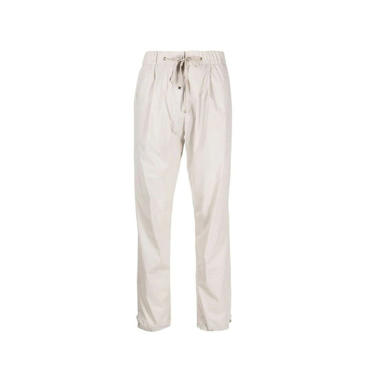Pantaloni casual Herno in elastan grigio