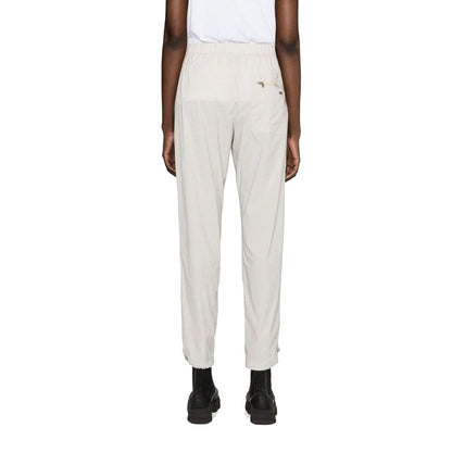 Pantaloni casual Herno in elastan grigio