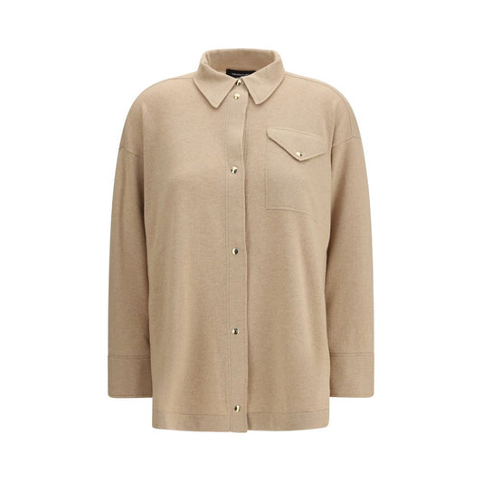 Camicia in lana beige Fabiana Filippi