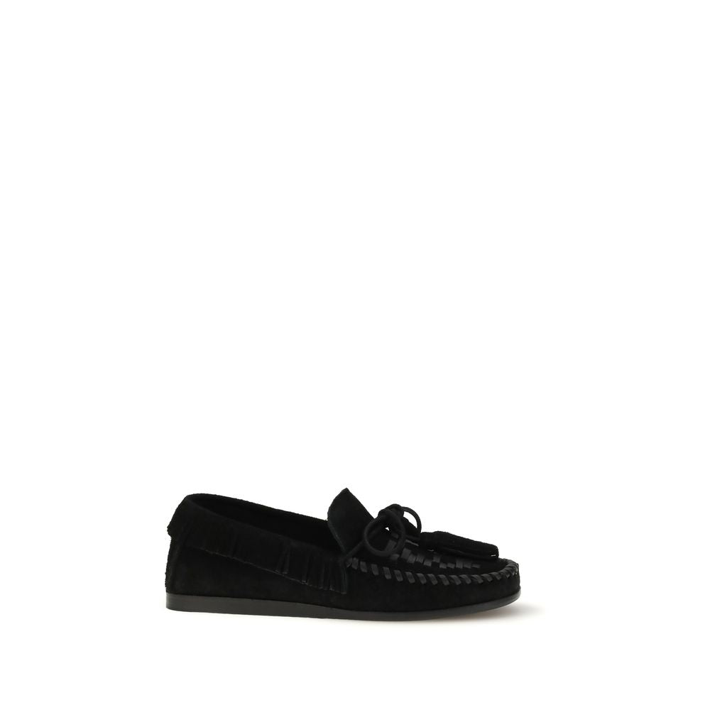 Mocassini slip-on Bos Taurus in pelle di vitello nera Isabel Marant