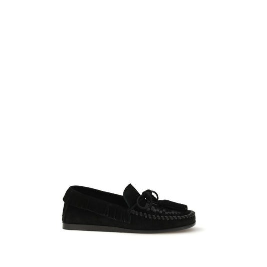 Mocassini slip-on Bos Taurus in pelle di vitello nera Isabel Marant