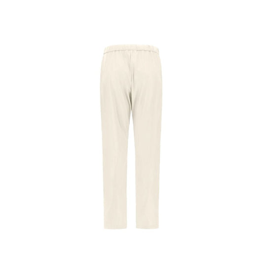 Pantaloni casual Herno in poliestere bianco