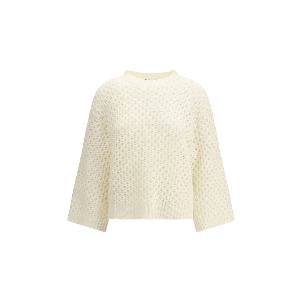 Felpa Fabiana Filippi in Lana Pile Beige