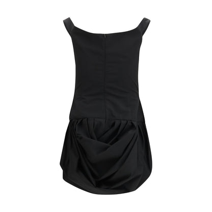 Abito casual in poliestere nero Magda Butrym
