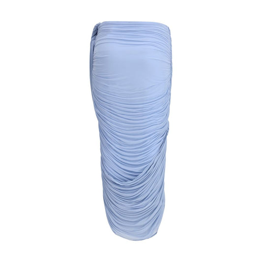 Gonna midi blu rame di Magda Butrym