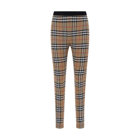 Leggings in poliammide marrone Burberry