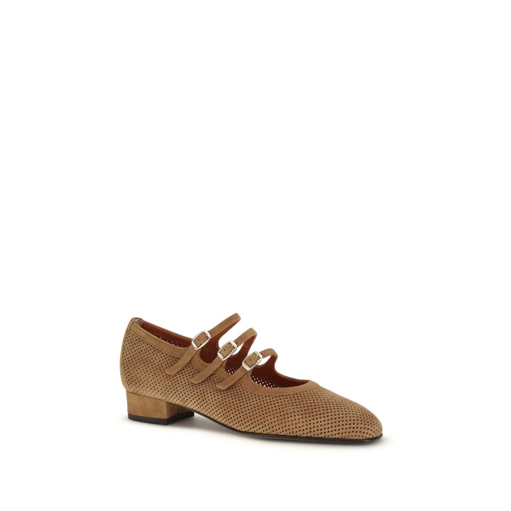 Ballerine Bos Taurus in pelle di vitello beige Carel Paris