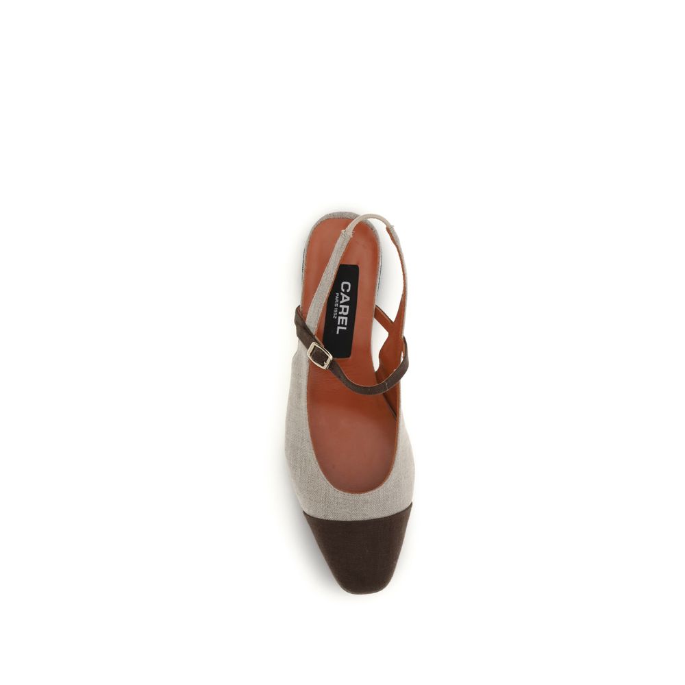 Ballerine in cotone beige Carel Paris